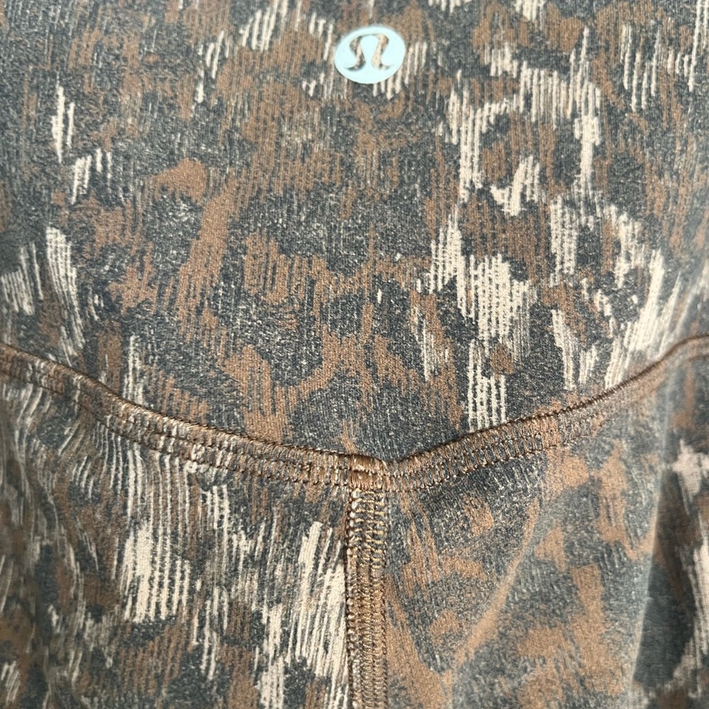 Lululemon Align High-Rise Pant 28” Lined Truleopard MAX Brown Multi size 6 - Picture 8 of 11
